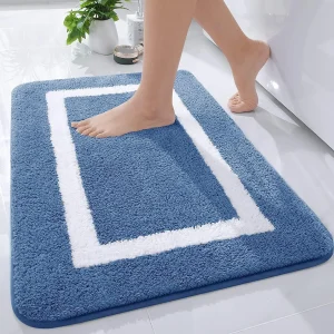 Kitinjoy Absorbent Bath Mat Bathroom Rug Shower Non-Slip Bedroom Wash Carpet Soft Thick Living Room Plush Foot Mat Floor Decor