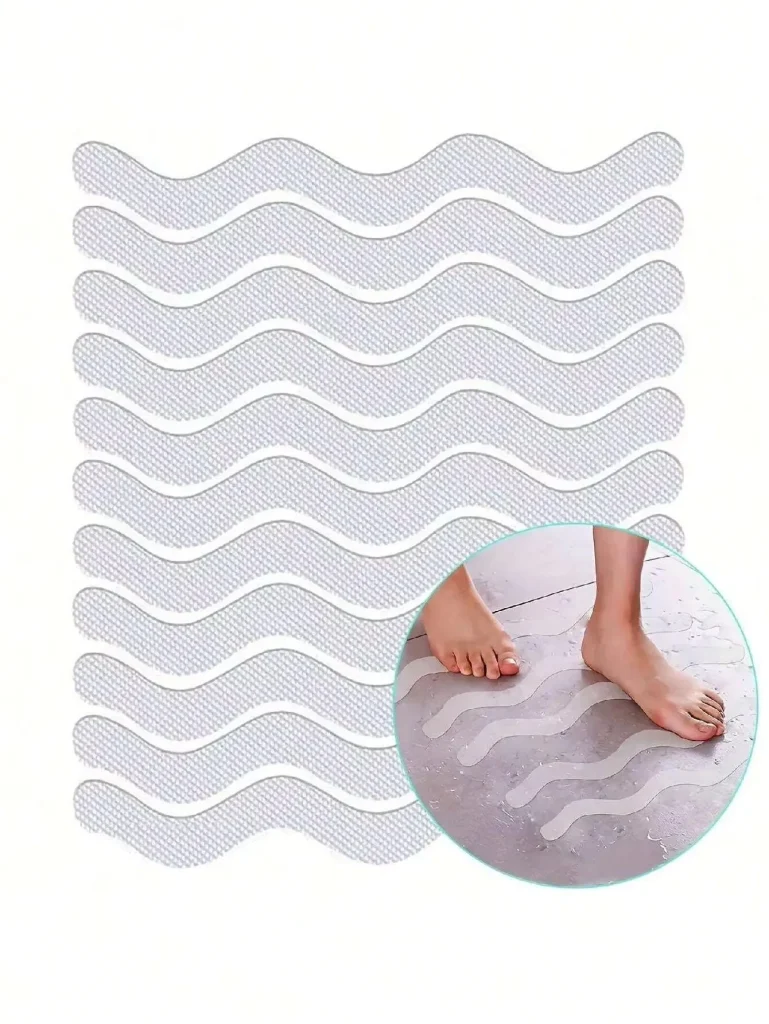 Transparent Bathroom Bathtub Anti Slip Sticker Strong Adhesive  Easy To Cut  Waterproof  Anti Fall Safety Sticker