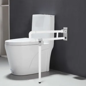 Flip Up Grab Bars for Bathroom Toilet Rails Handicap Grab Bars, Shower Safety Hand Rails for Elderly Bathtub Grab Bar