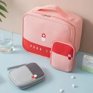 Portable First Aid Kit Bag – Waterproof Home, Car & Outdoor Medical Organizer