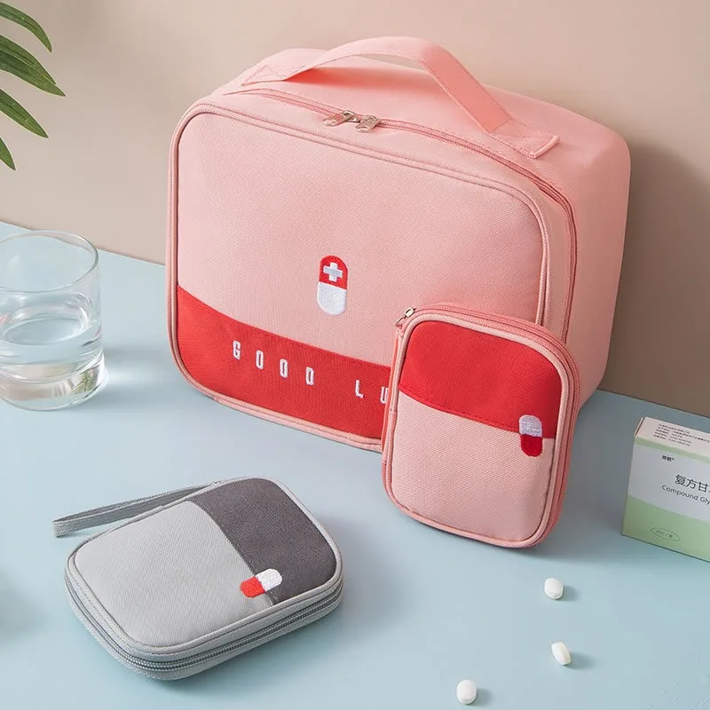 Portable First Aid Kit Bag – Waterproof Home, Car & Outdoor Medical Organizer