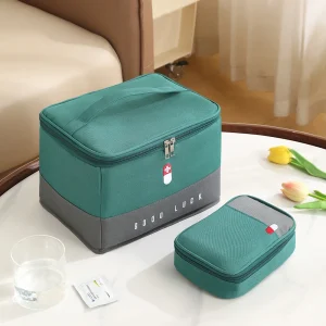Waterproof Medicine Storage Bag – Large Capacity Home & Travel First Aid Organizer