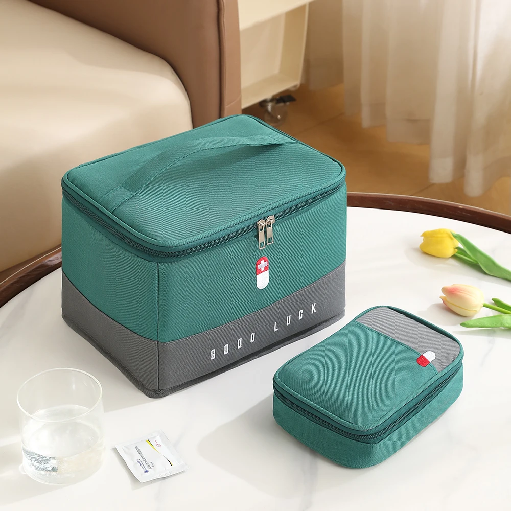 Waterproof Medicine Storage Bag – Large Capacity Home & Travel First Aid Organizer