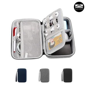 Hard Shell Travel Electronics Organizer Bag – Cables, Chargers & Medical Devices