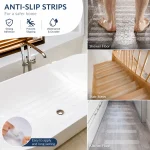 Close-up of anti-slip safety strip texture showing non-slip PEVA surface